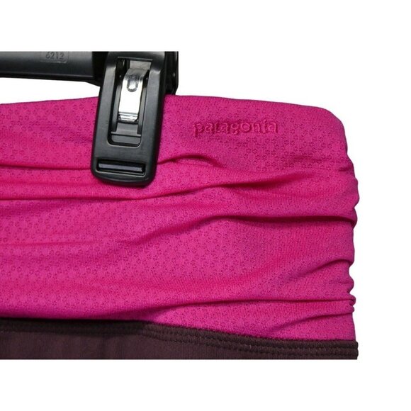 Patagonia Leggings Capri Cropped Leggings Workout Sz L Burgundy Pink Athletic - Picture 4 of 10